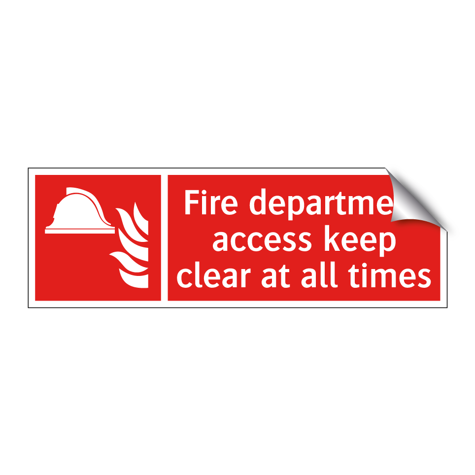 Fire department access keep clear at all times