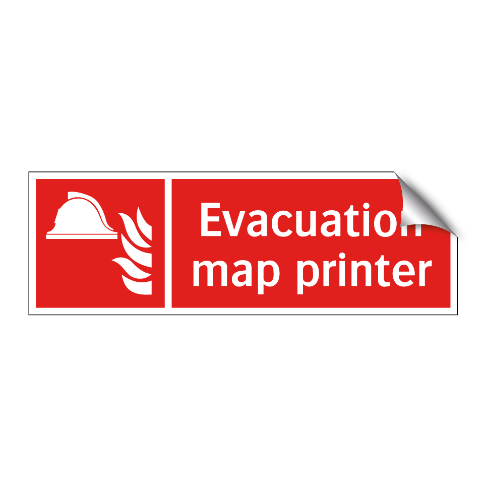 Evacuation map printer