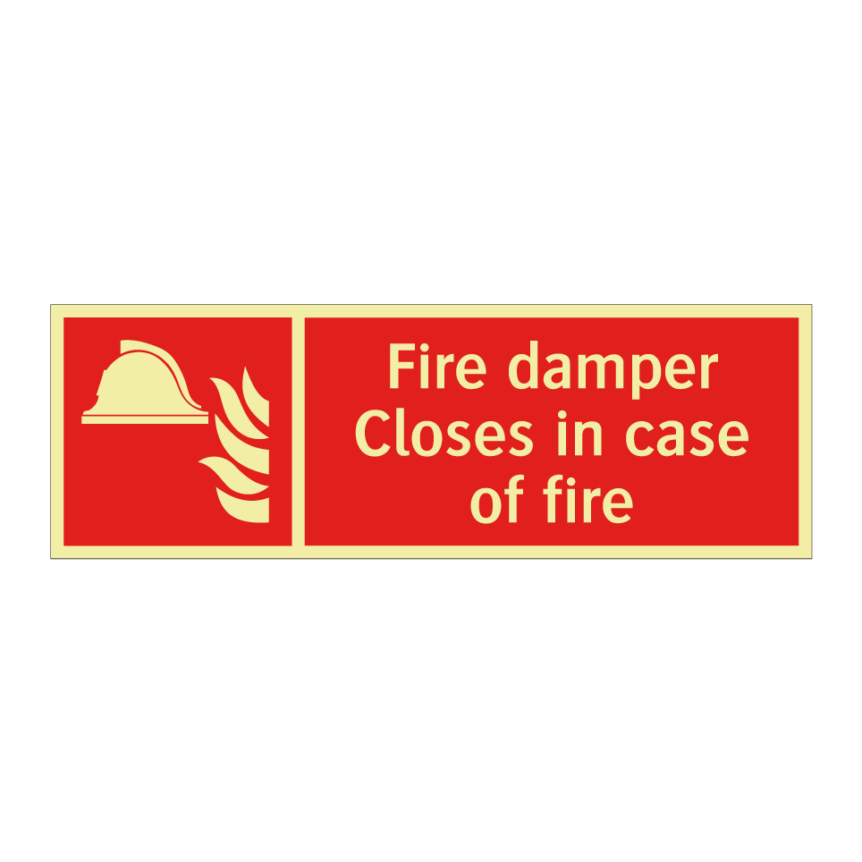 Fire damper Closes in case of fire