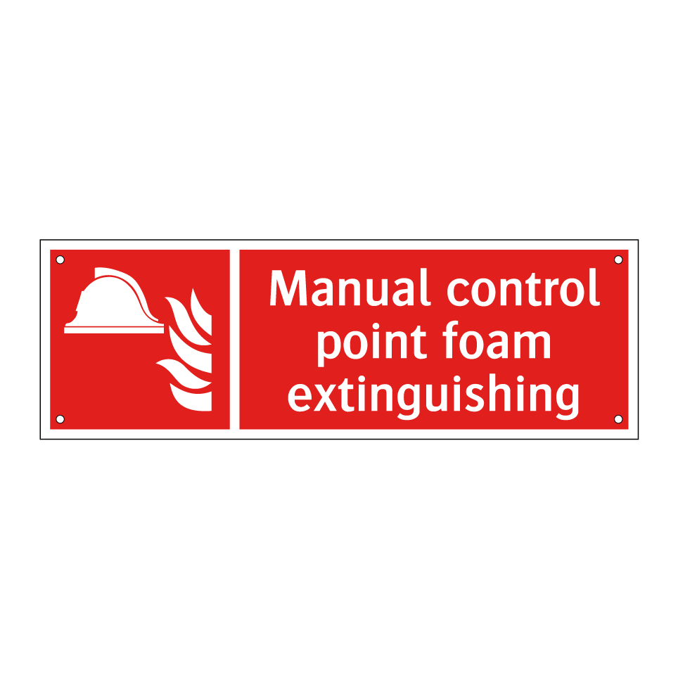 Manual control point foam extinguishing