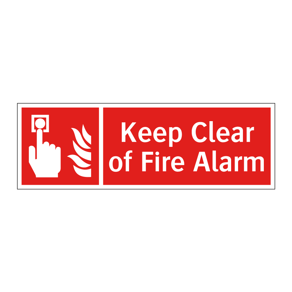 Keep Clear of Fire Alarm