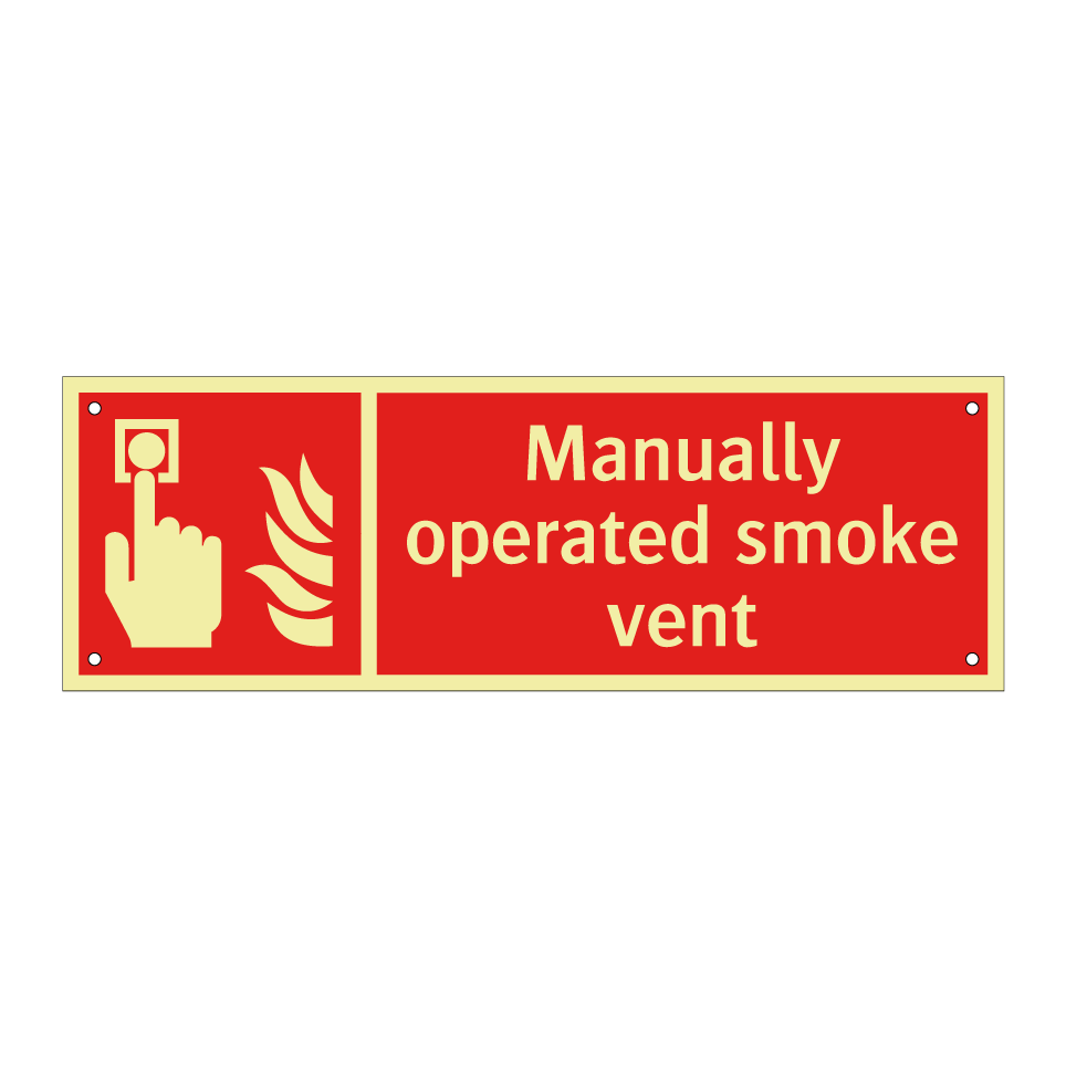 Manually operated smoke vent