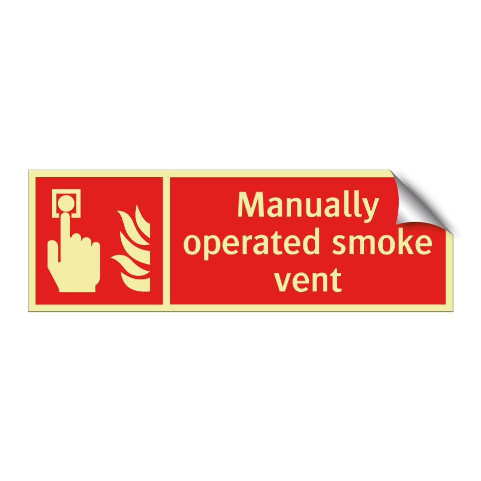Manually operated smoke vent