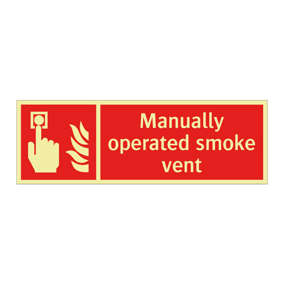 Manually operated smoke vent