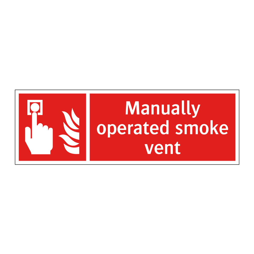 Manually operated smoke vent