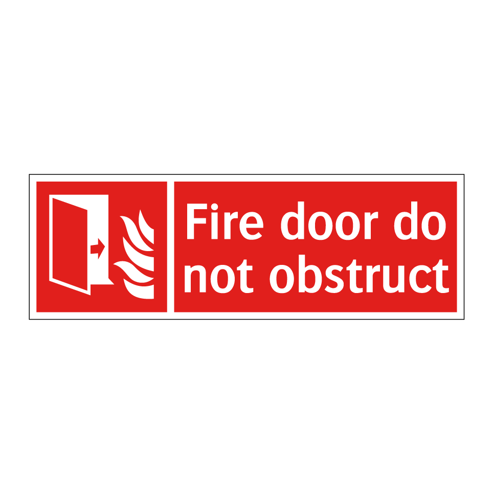 Fire door do not obstruct