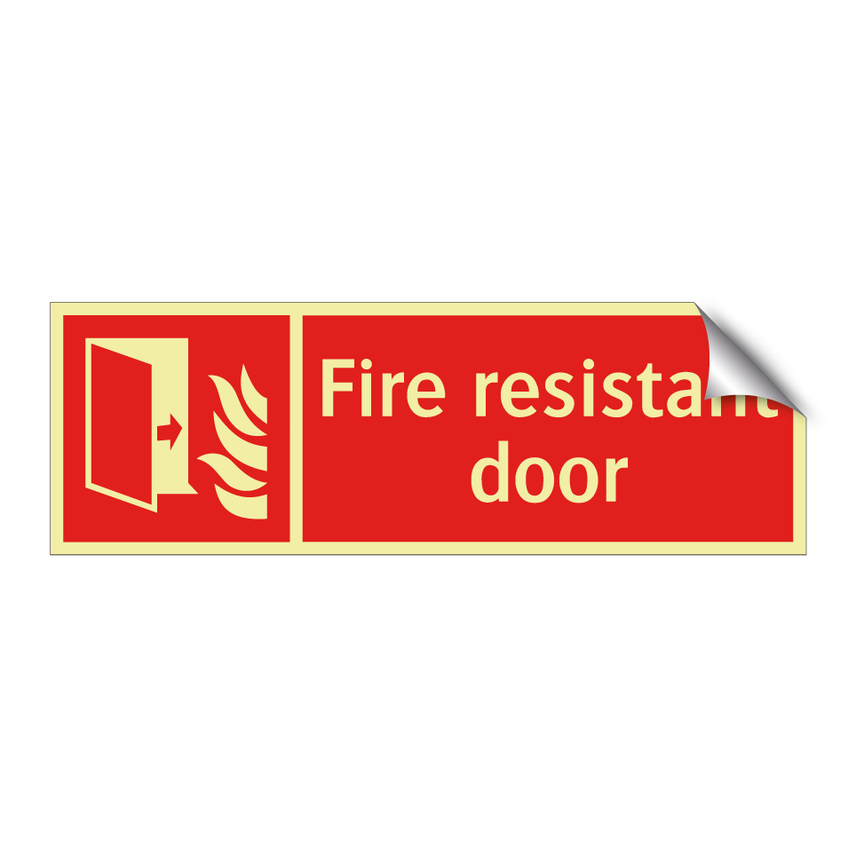 Fire resistant door