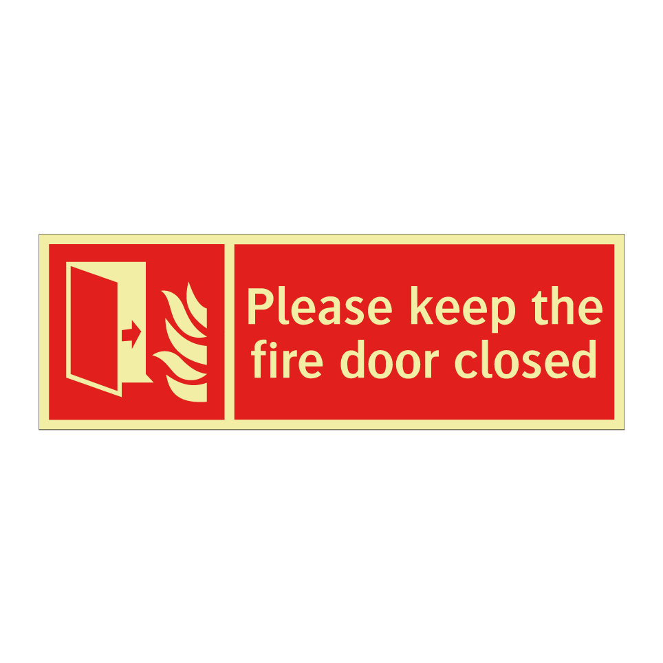 Please keep the fire door closed