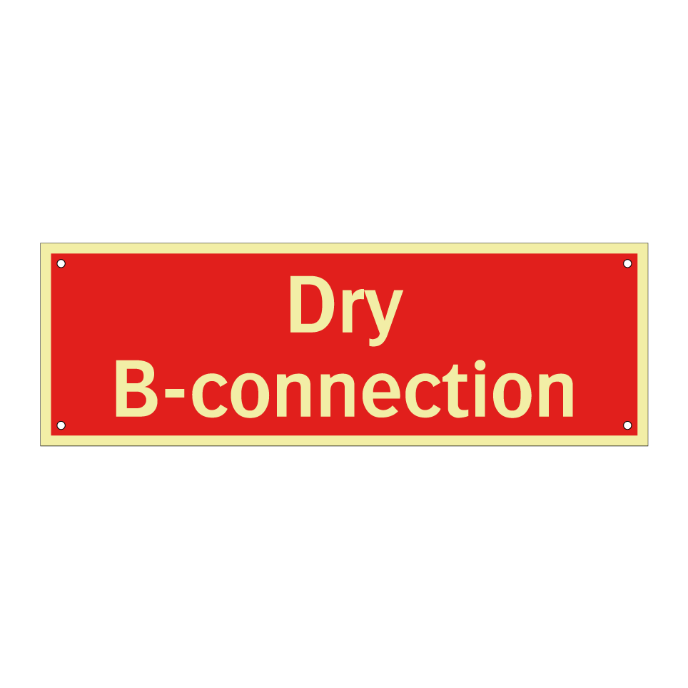 Dry B-connection