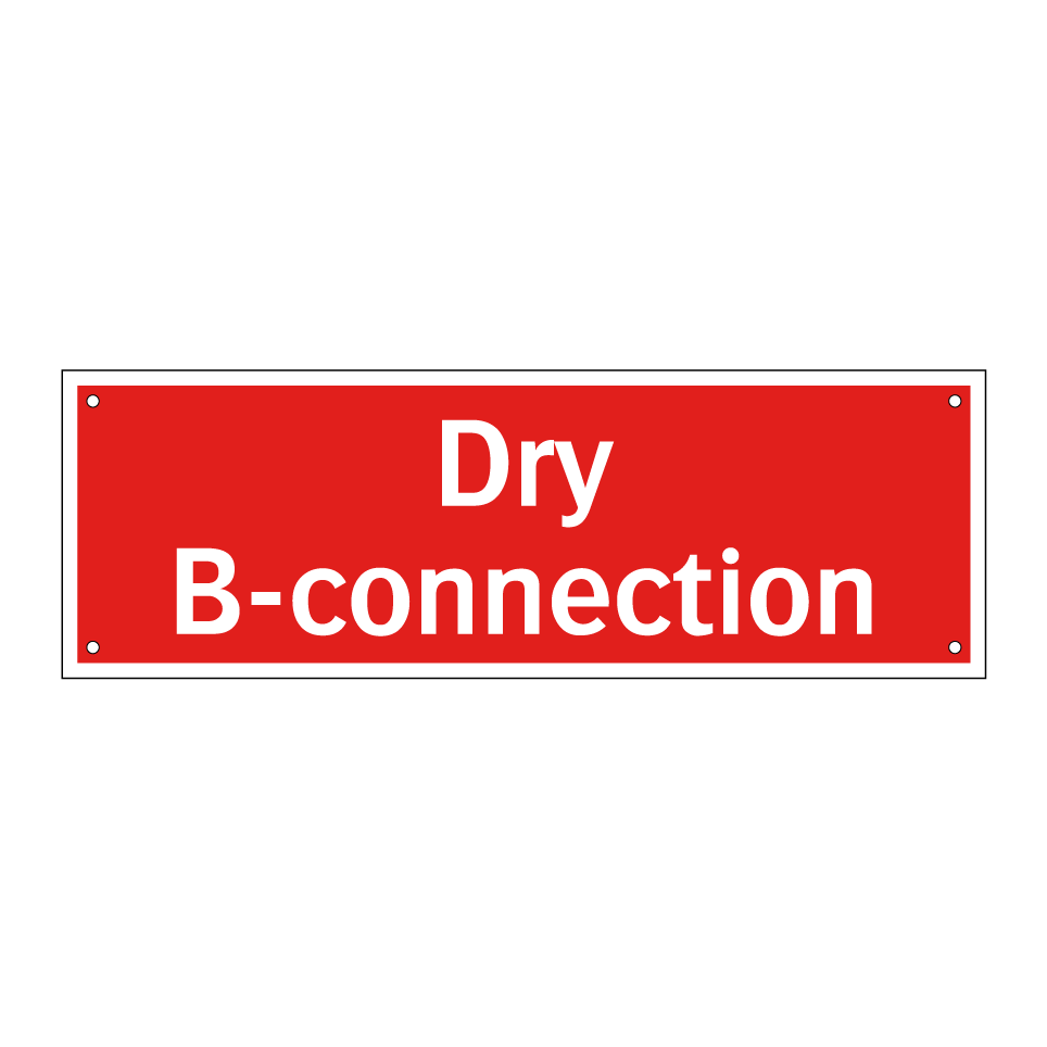 Dry B-connection