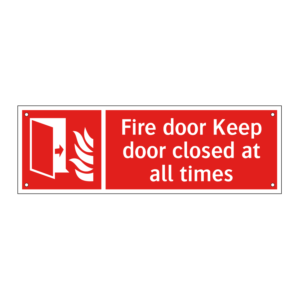Fire door Keep door closed at all times
