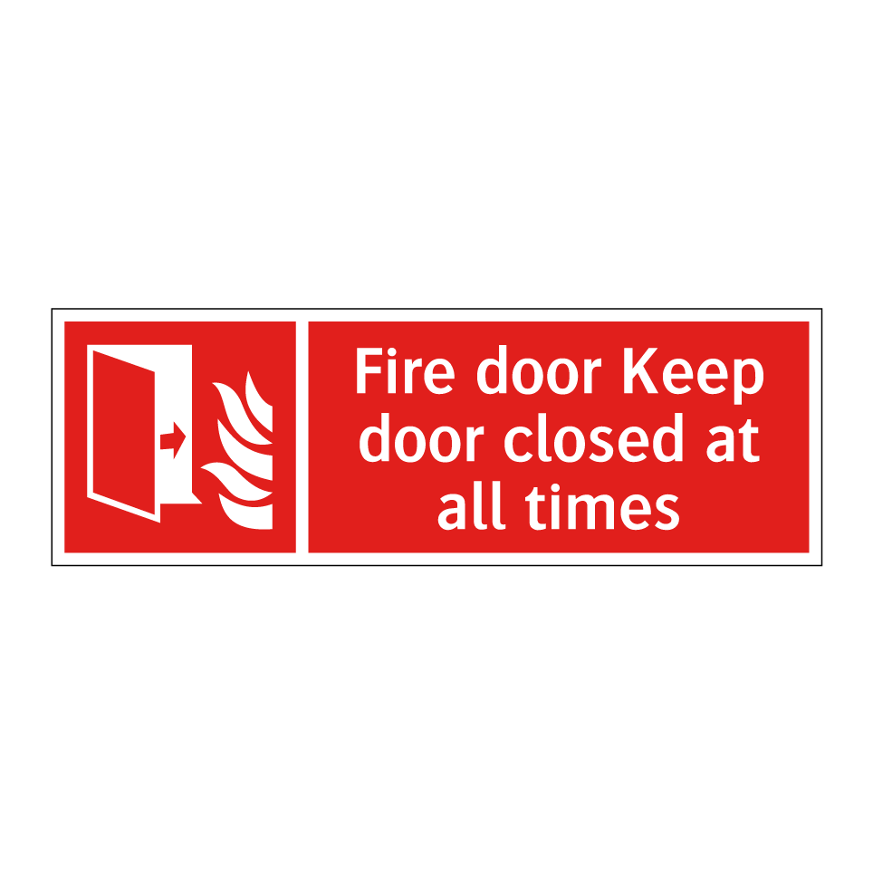 Fire door Keep door closed at all times