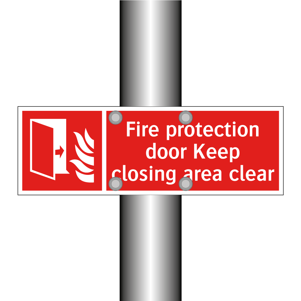 Fire protection door Keep closing area clear