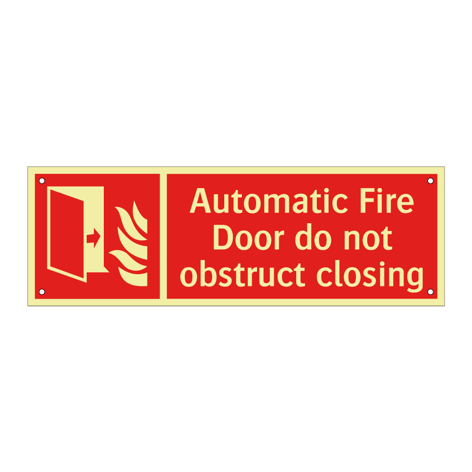 Automatic Fire Door do not obstruct closing