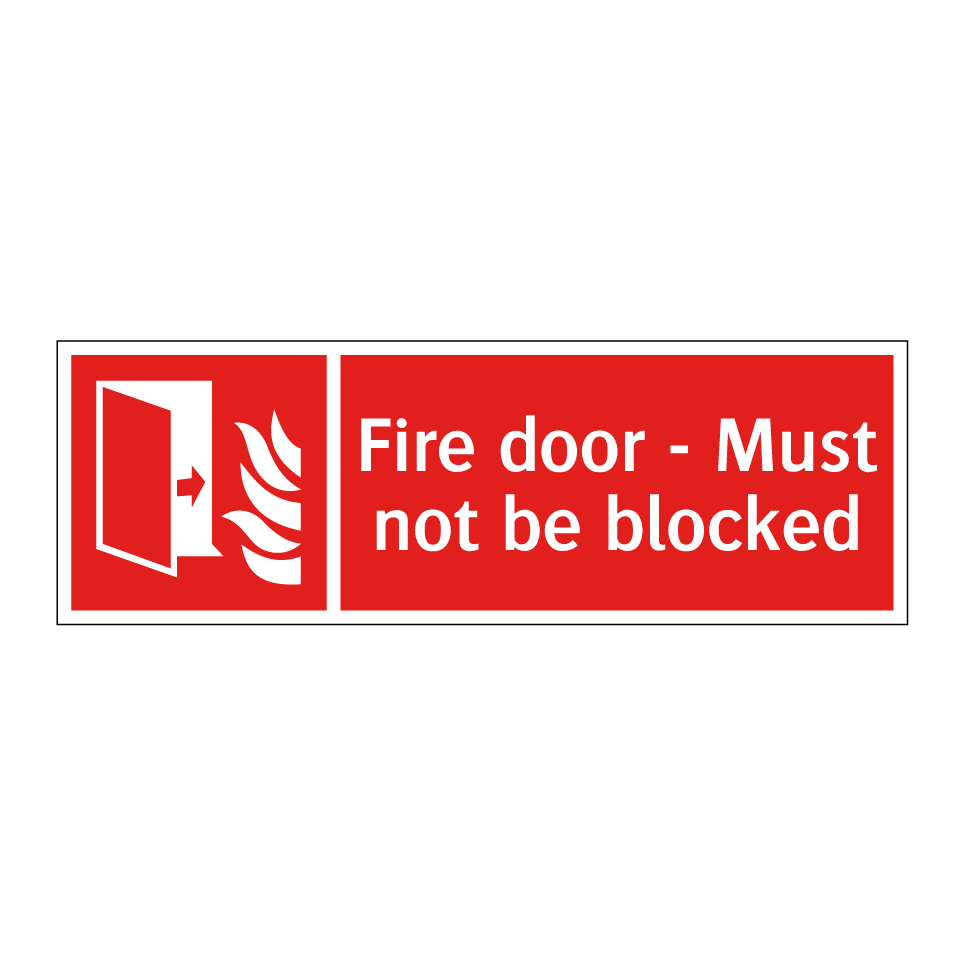 Fire door - Must not be blocked