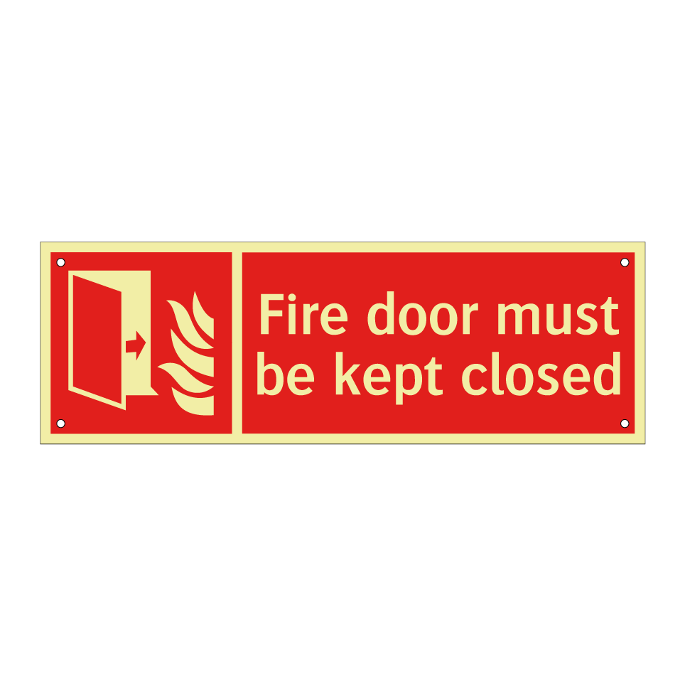 Fire door must be kept closed