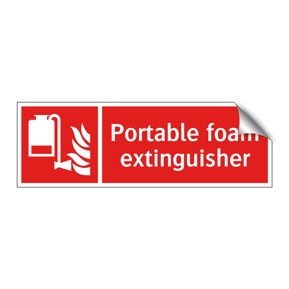 Portable foam extinguisher