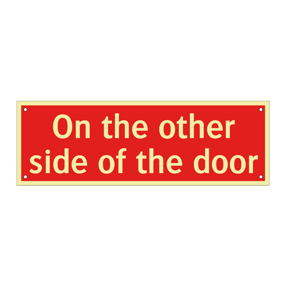 On the other side of the door
