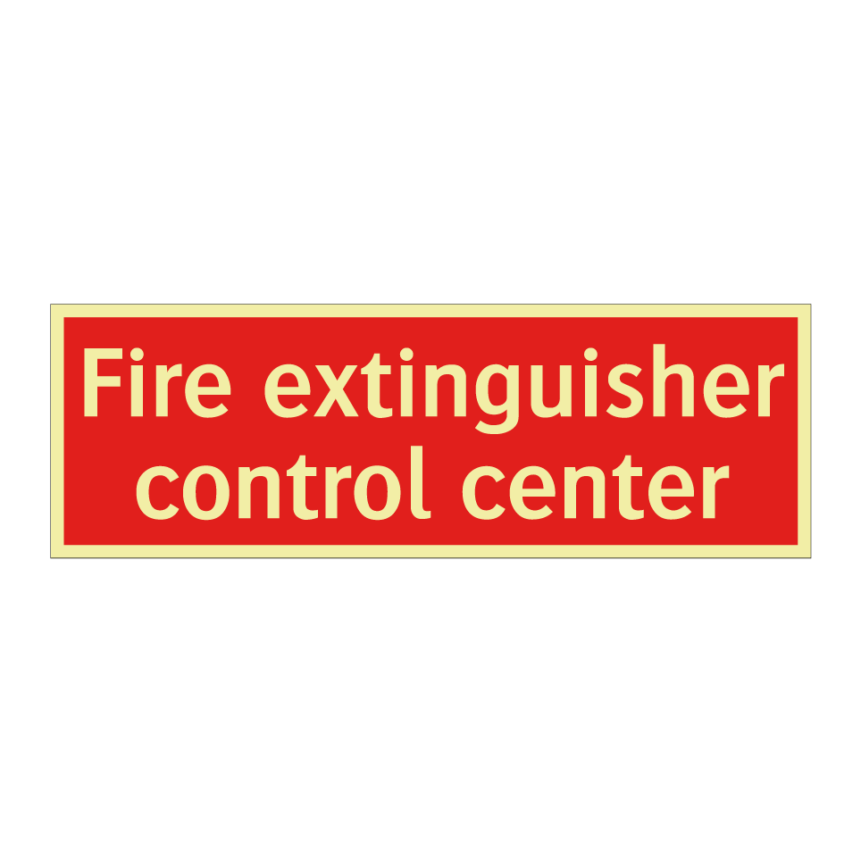 Fire extinguisher control center