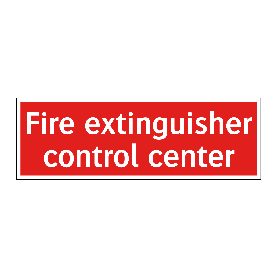 Fire extinguisher control center