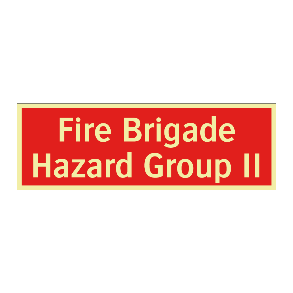 Fire Brigade Hazard Group II