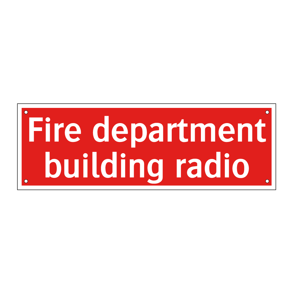 Fire department building radio