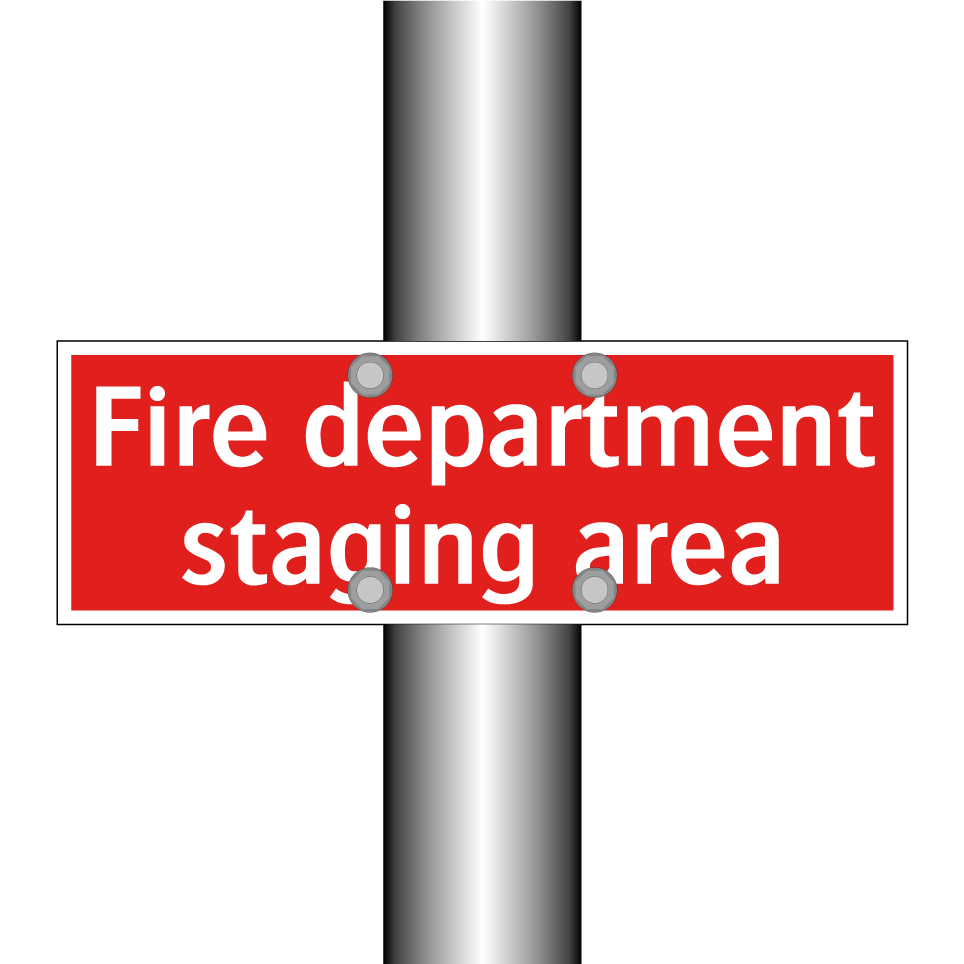 Fire department staging area