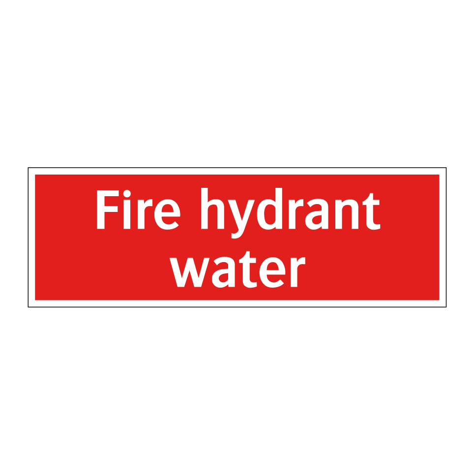 Fire hydrant water