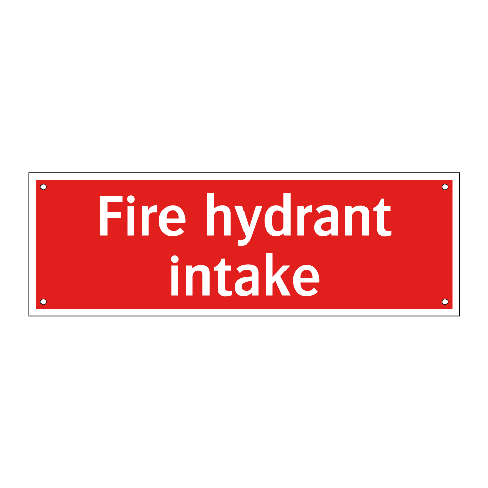 Fire hydrant intake
