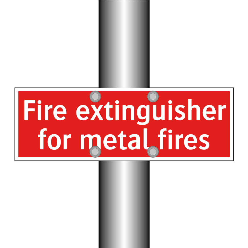 Fire extinguisher for metal fires