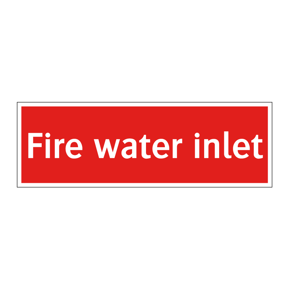 Fire water inlet
