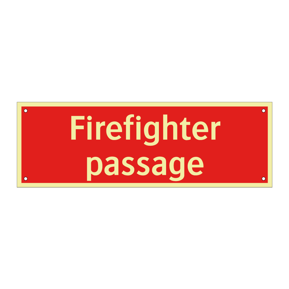 Firefighter passage