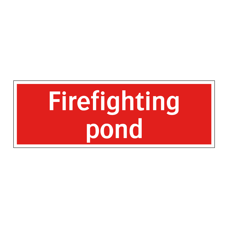 Firefighting pond