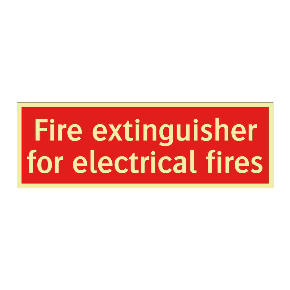 Fire extinguisher for electrical fires