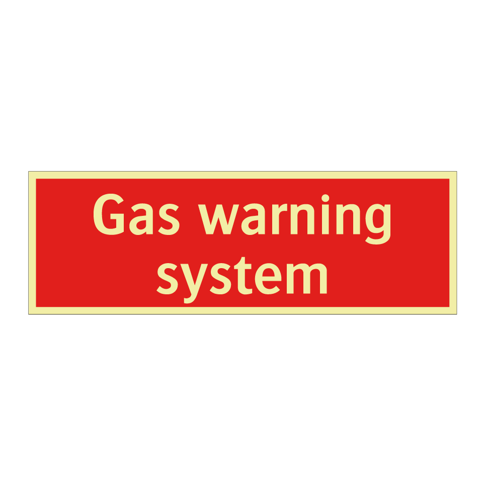 Gas warning system
