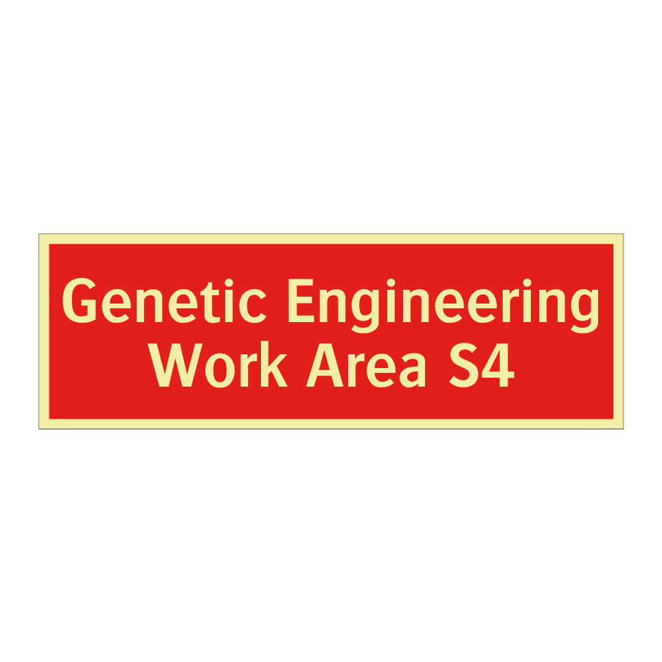Genetic Engineering Work Area S4