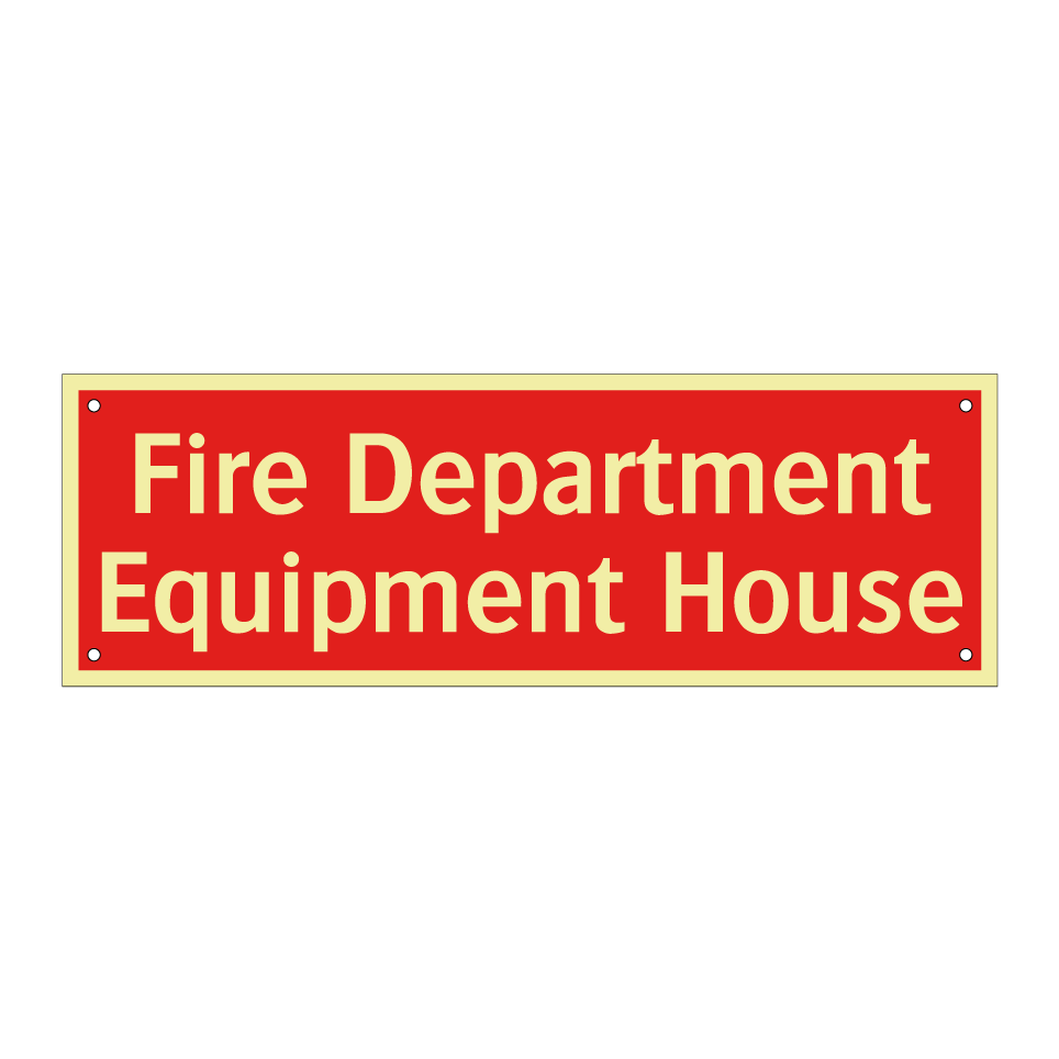 Fire Department Equipment House