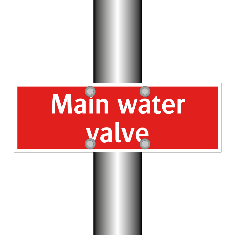 Main water valve