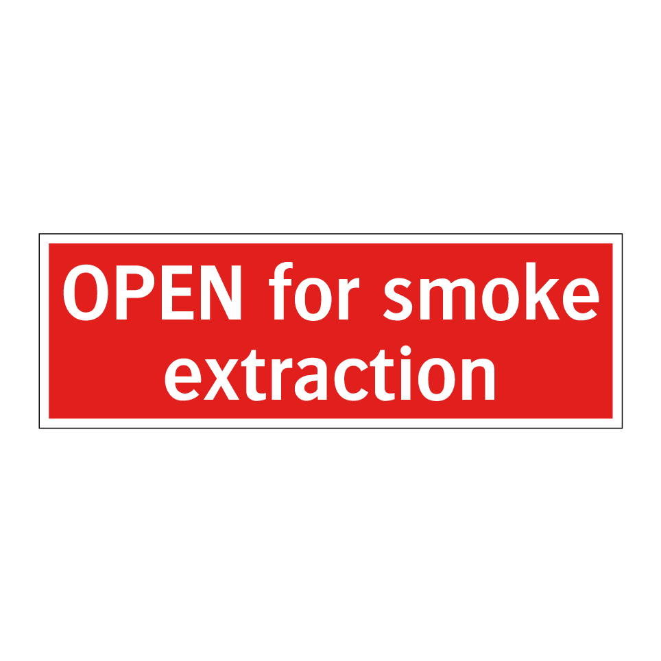 OPEN for smoke extraction