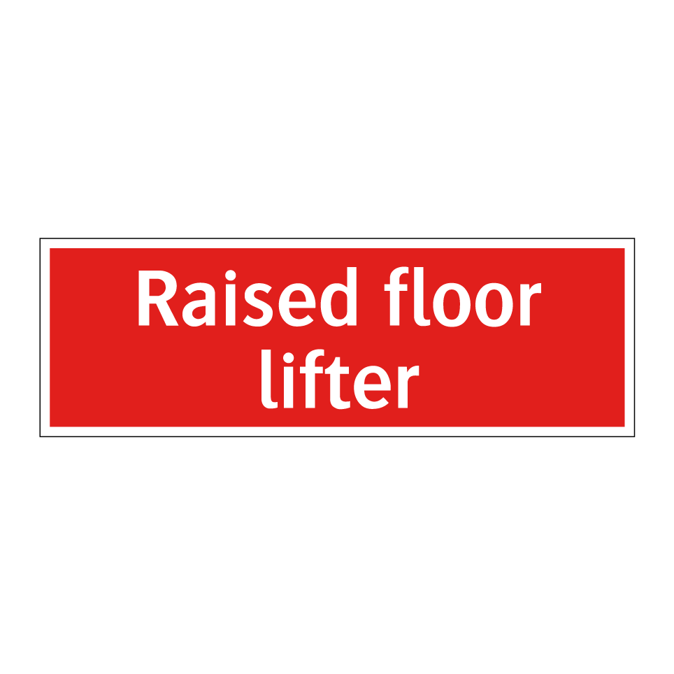 Raised floor lifter