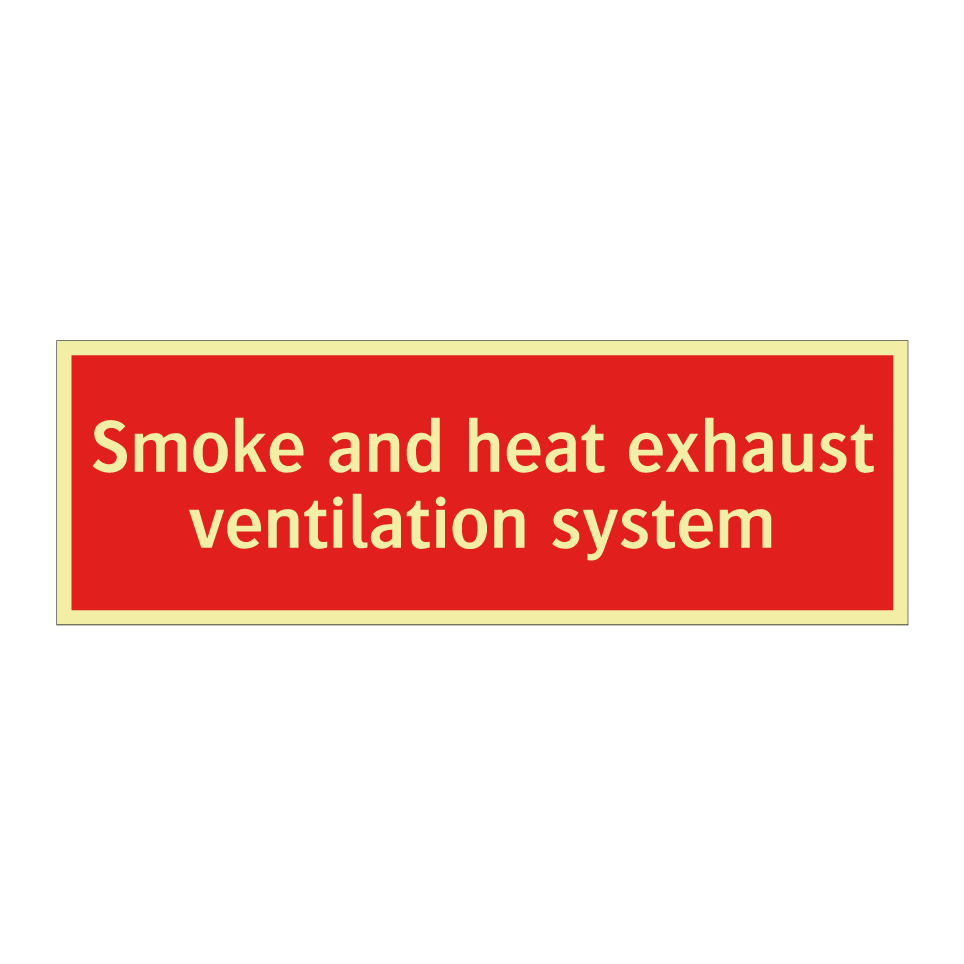 Smoke and heat exhaust ventilation system
