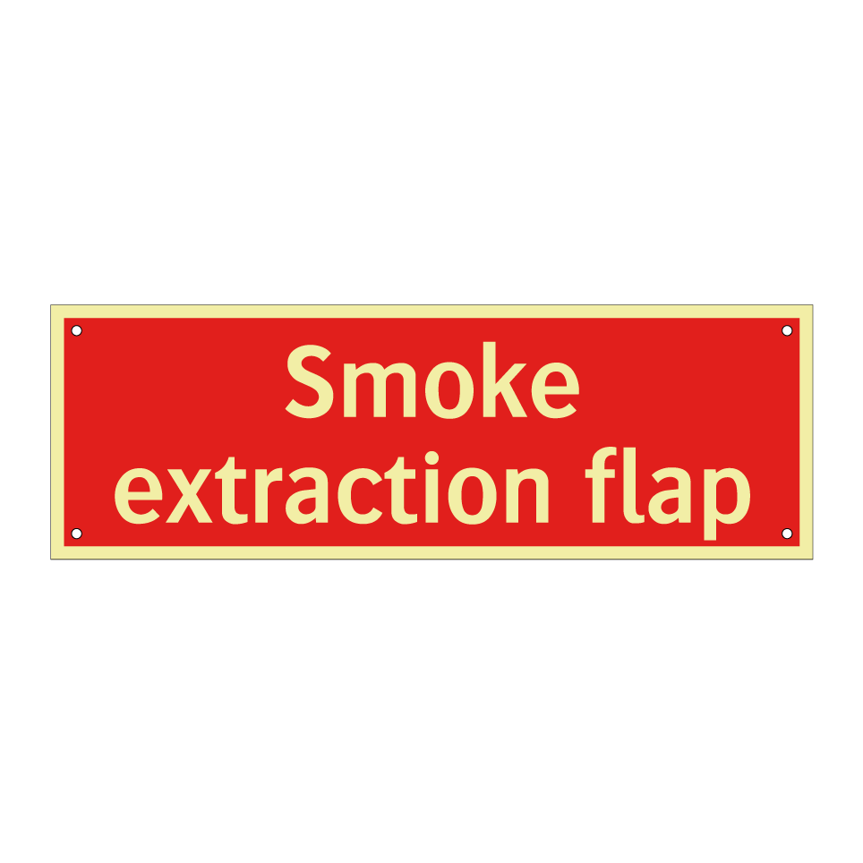 Smoke extraction flap