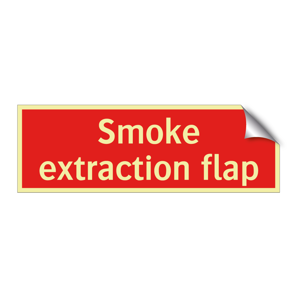 Smoke extraction flap