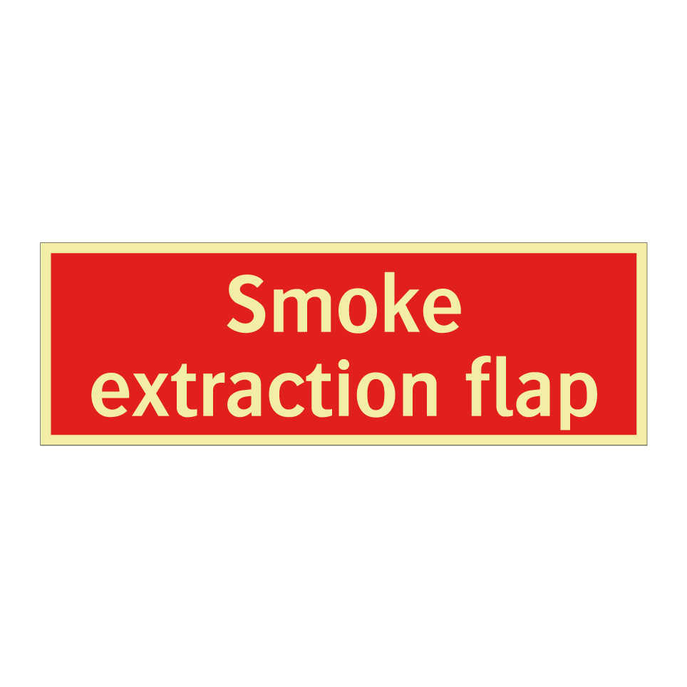 Smoke extraction flap