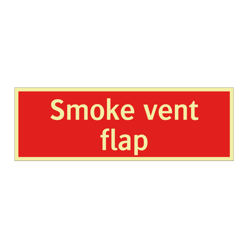 Smoke vent flap