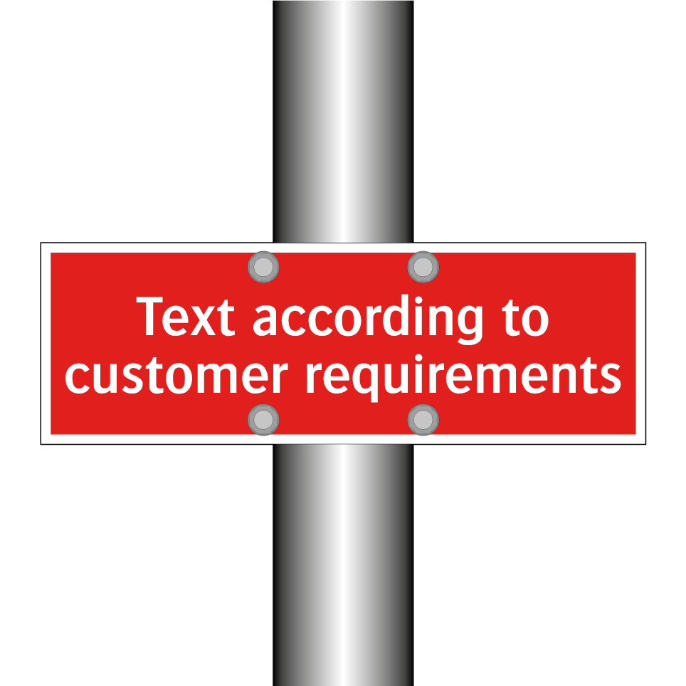 Text according to customer requirements