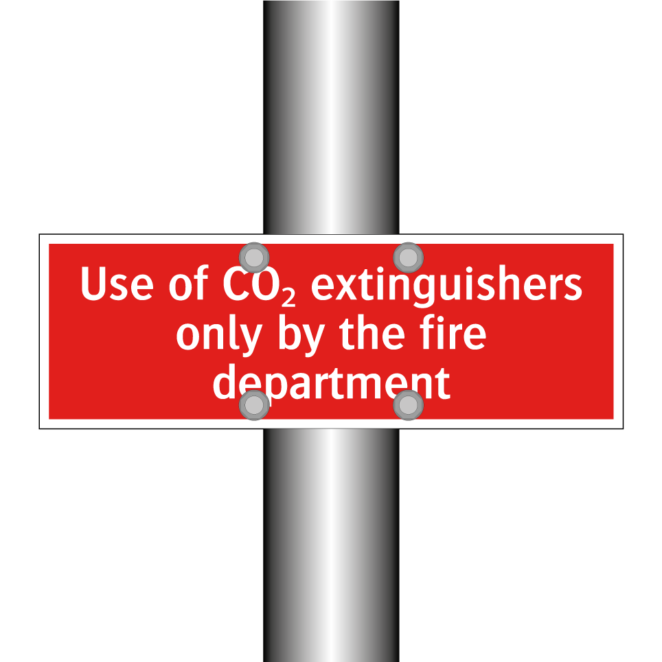 Use of CO₂ extinguishers only by the fire department