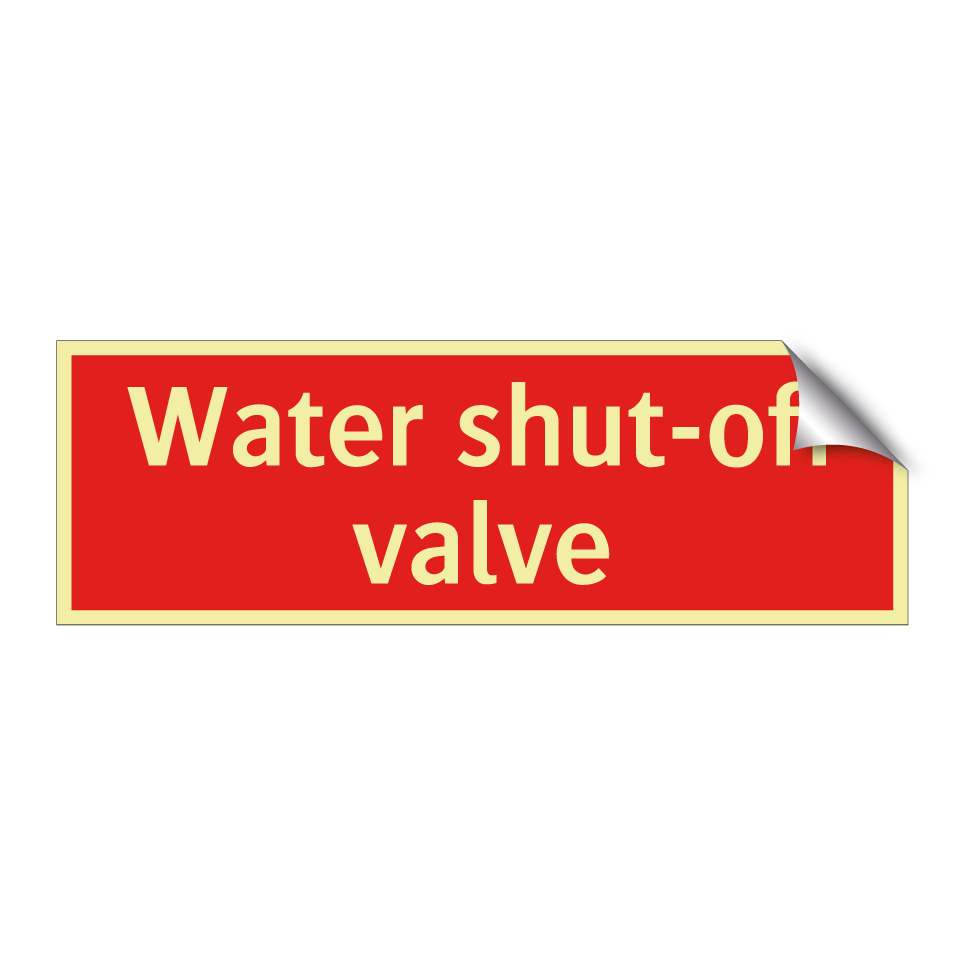 Water shut-off valve