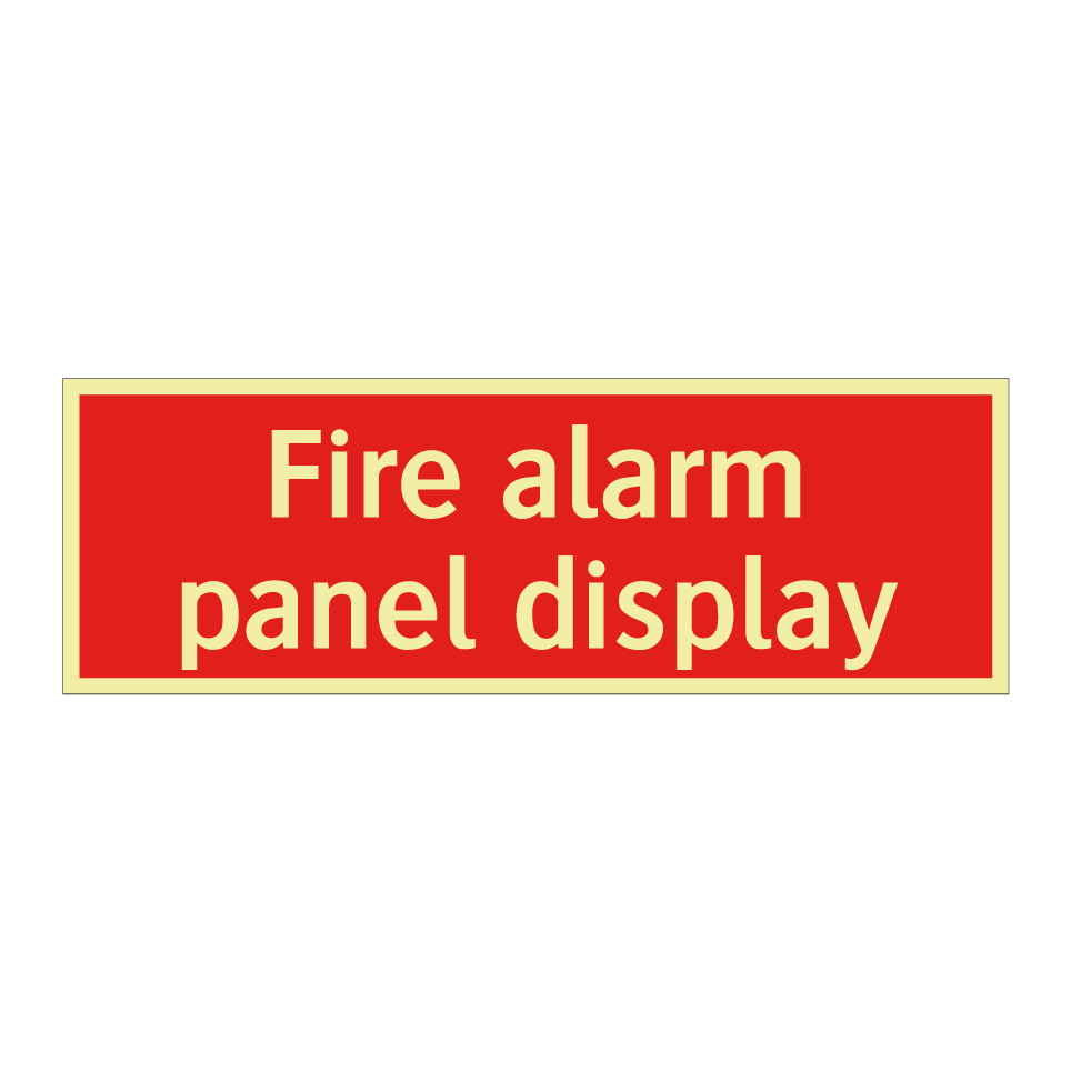 Fire alarm panel display