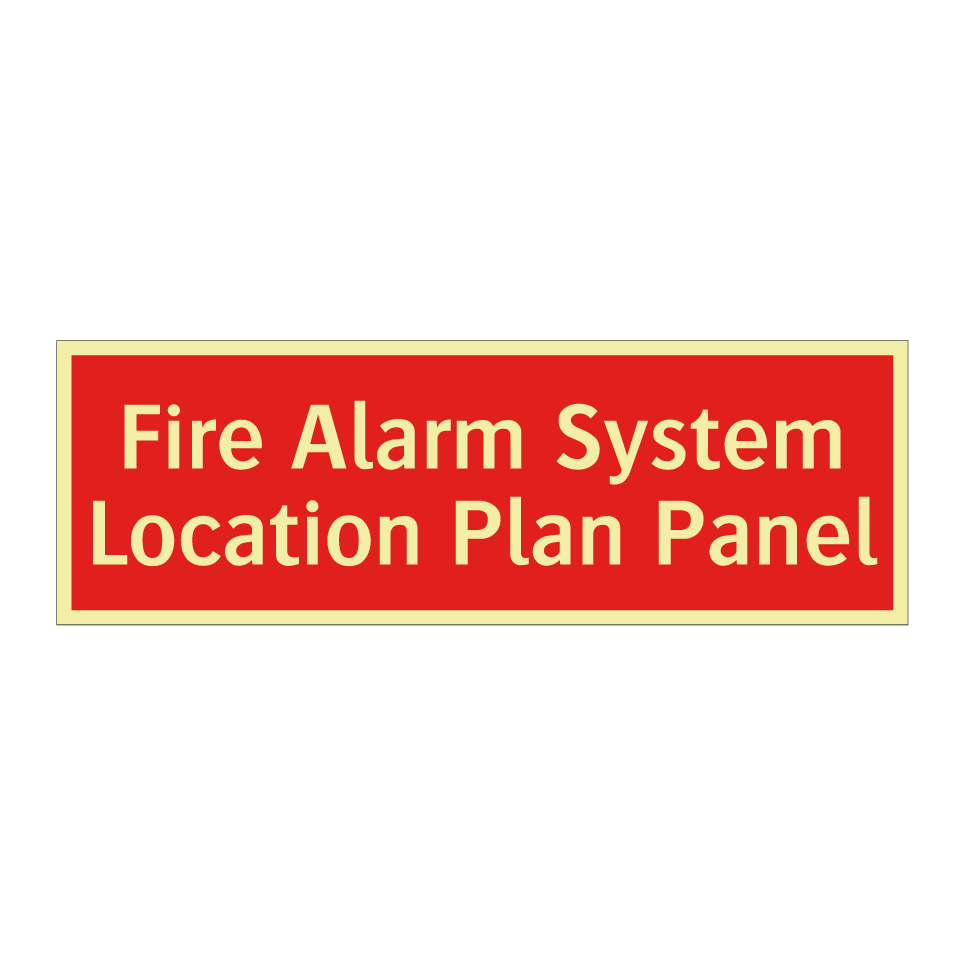 Fire Alarm System Location Plan Panel